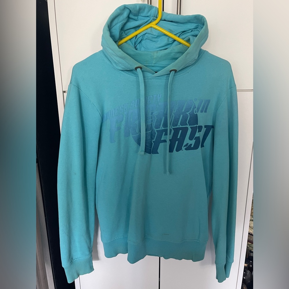Jack And Jones Men’s Pullover Hoodie Sky Blue Size Small S